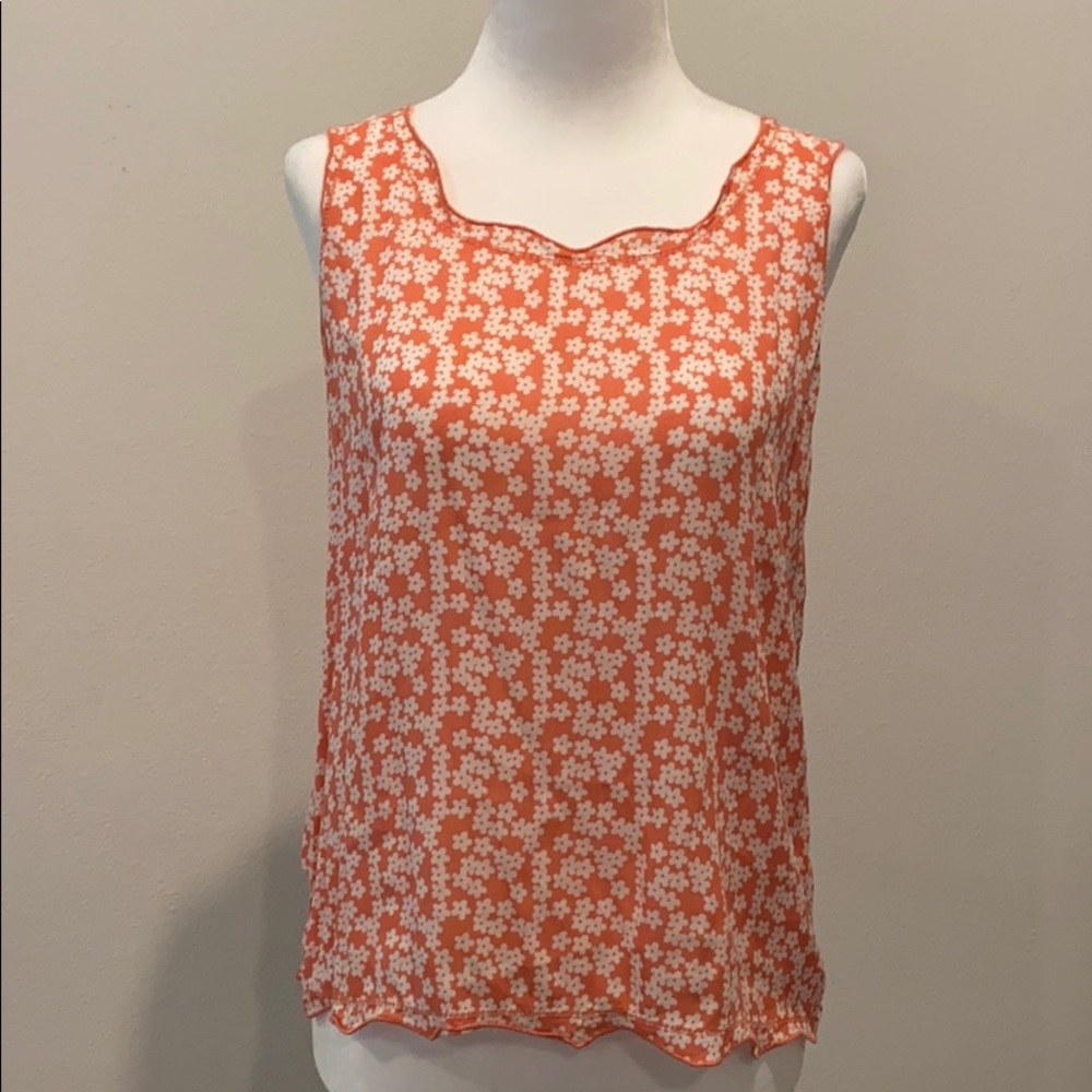Pink cami with flower print